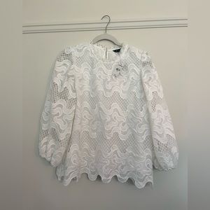 New White Lace Blouse- Express